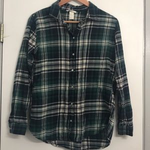 H&M green flannel